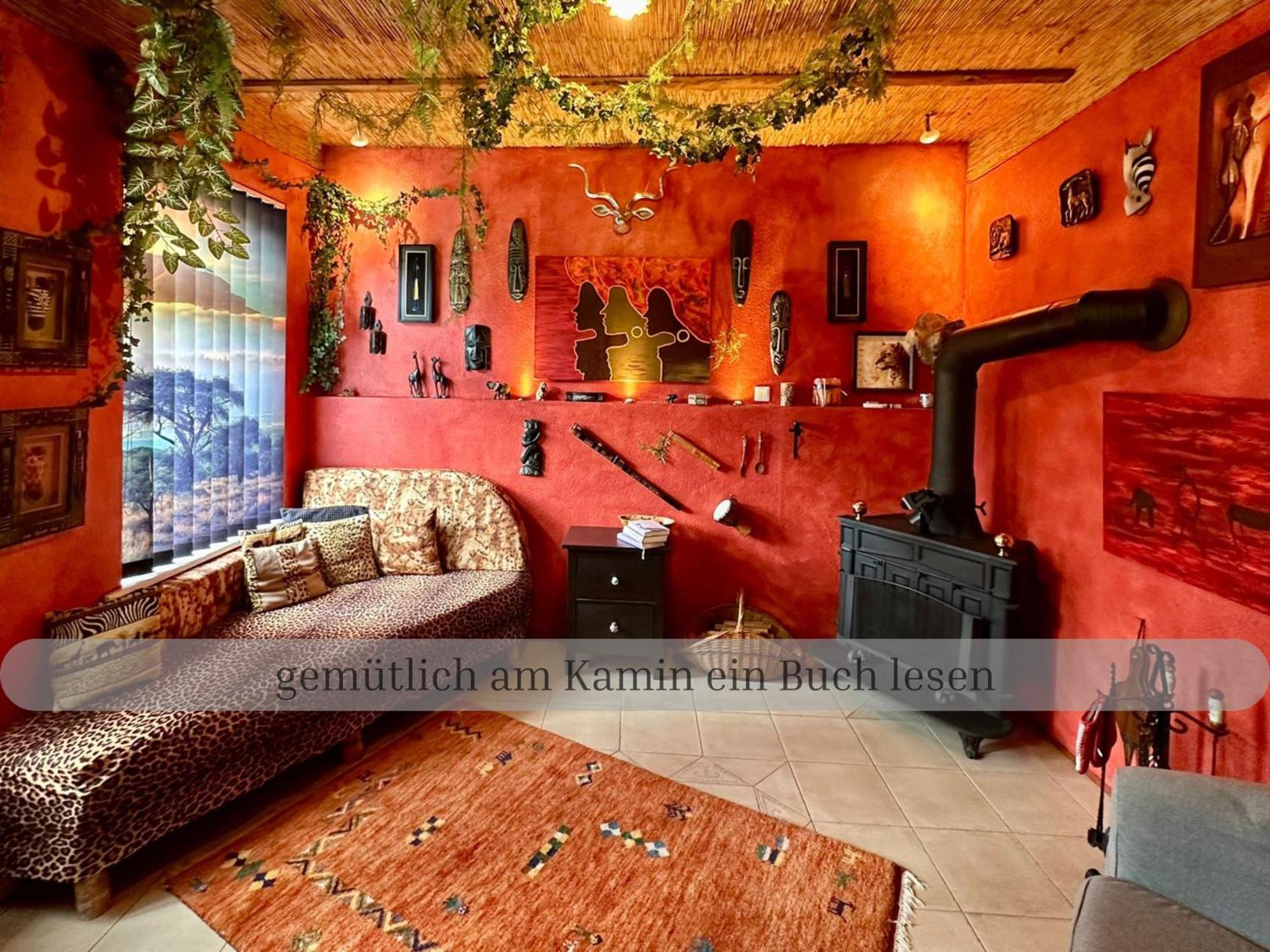 Lodge Of Africa - Einzigartige Themenzimmer, Eingezaeunten Garten, Sauna, Whirlpool & Kamin, Hunde Willkommen, Gasgrill, Voll Ausgestattete Kueche, Grosser Essbereich, Hamburg & Stade In Der Naehe Twielenfleth Buitenkant foto